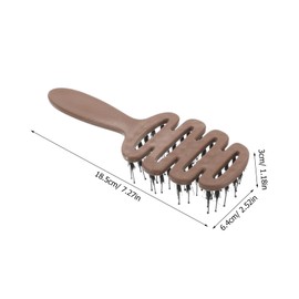 Ipetboom Stylish Hair Brush with Soft Plastic Bristles for Scalp Massage for Fluffy Hair Versatile Tool