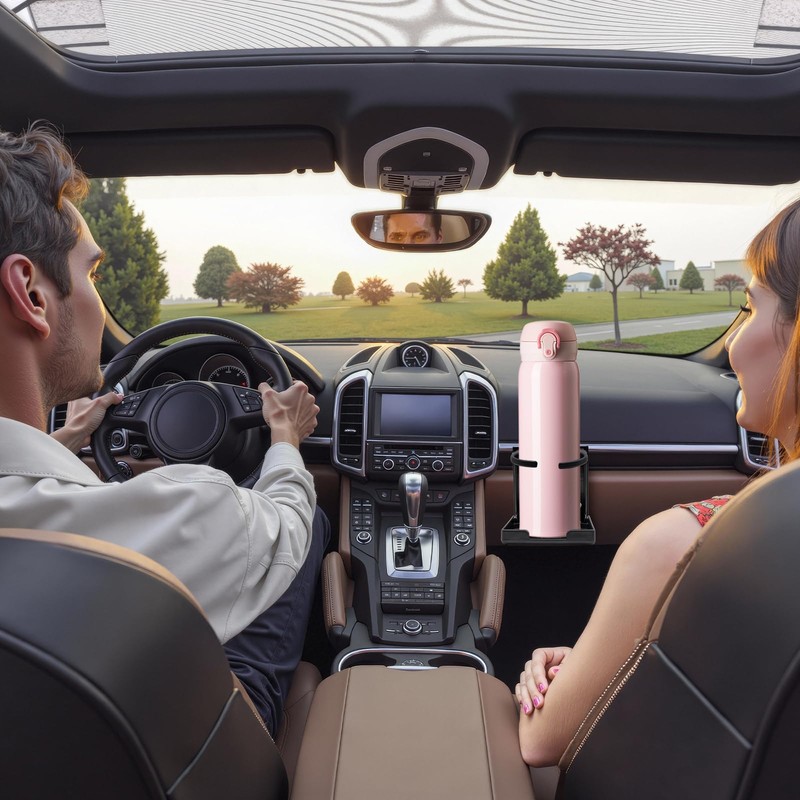 2 Pack Car Cup Holder, Foldable Adjustable Drink Holders for