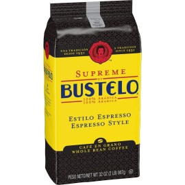 Folgers Supreme By Bustelo Coffee Whole Bean 32 Ounce Premium Espresso Roast