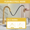 Tohlar Gold Touchless Kitchen Faucet with Pull Down Sprayer, Modern