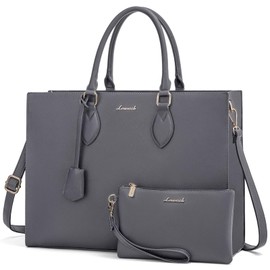 LOVEVOOK Laptop Bag for Women 15.6 Inch Laptop Tote Bag Waterproof Work Bag Computer Bag Leather Briefcase Business Office Bag Large Capacity Handbag Shoulder Bag