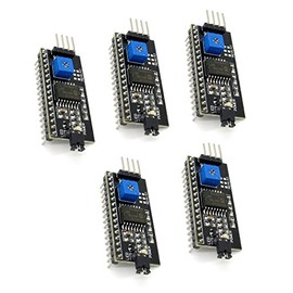 5 Pcs 1602LCD Display IIC/I2C/TWI/SP I Serial Interface Board Module Port for Arduino