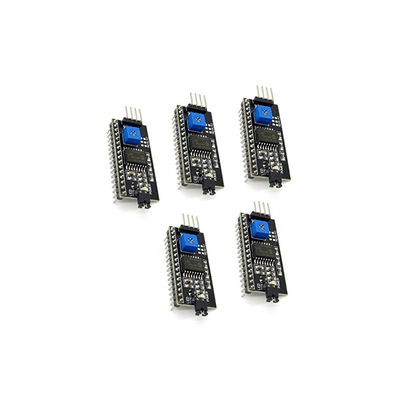 5 Pcs 1602LCD Display IIC/I2C/TWI/SP I Serial Interface Board Module