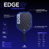 Edge 18K Power Max Pickleball Paddle | Large Sweet Spot,