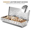 2PCS Stainless Steel Smoker Box for Weber,Gas Grill Smoker Box
