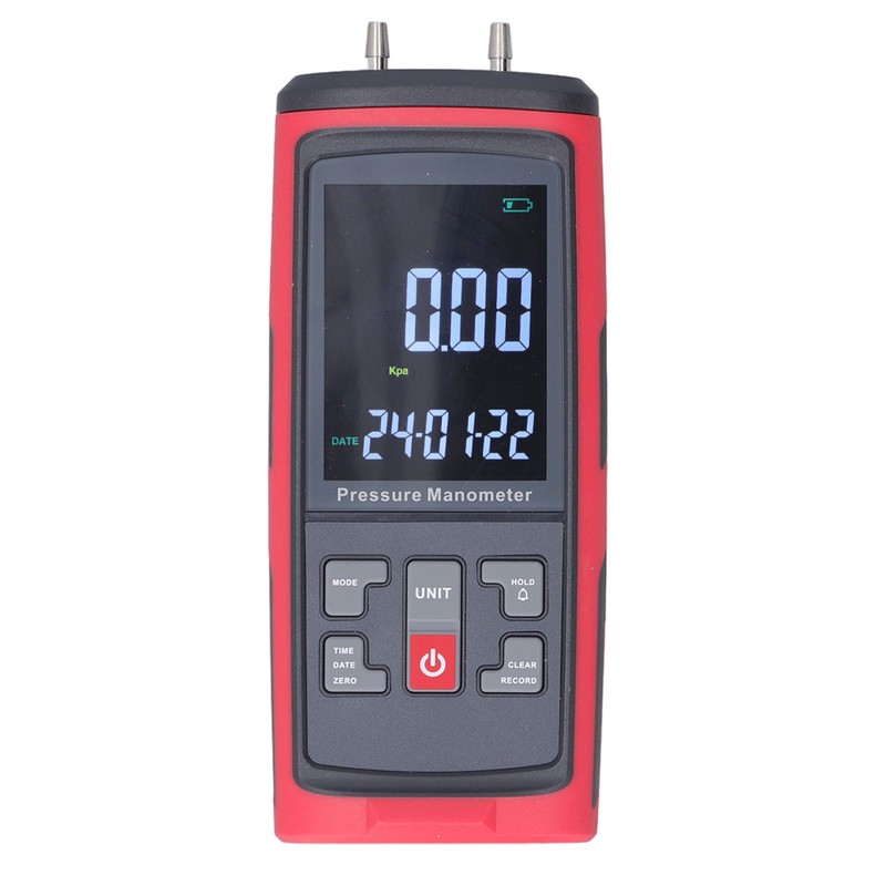 Digital Manometer Pressure Differential Pressure Gauge Air Pressure Tester with