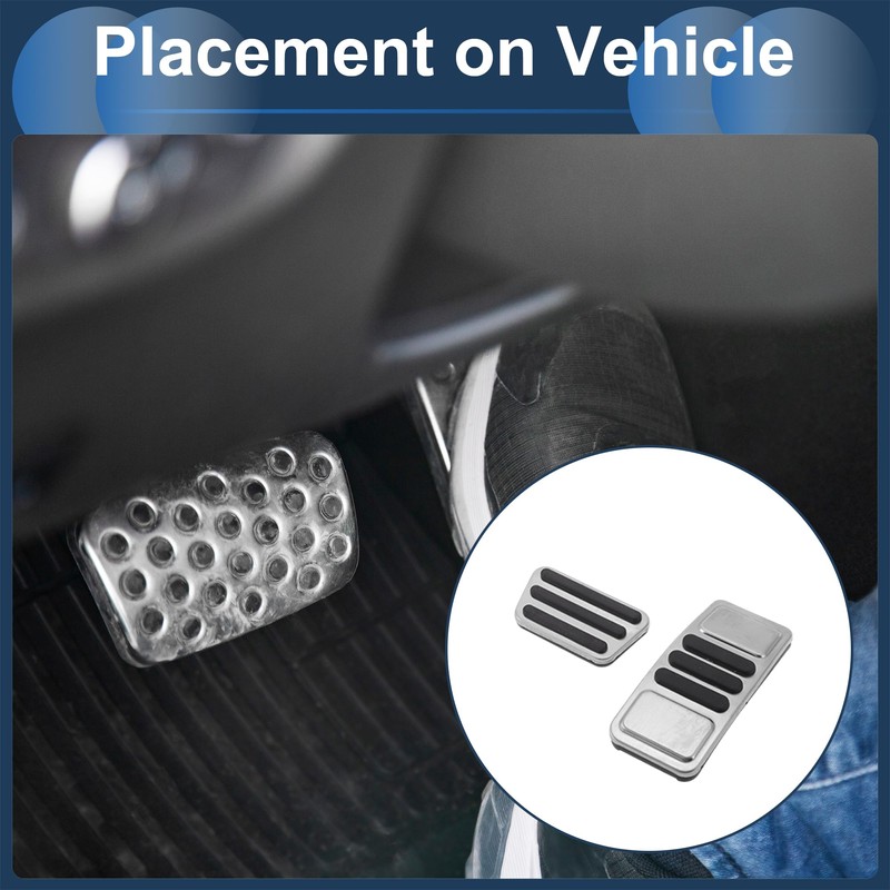 PARSLUCK 2 Pcs Automatic Foot Pedal Pads Foot Accelerator Pedal