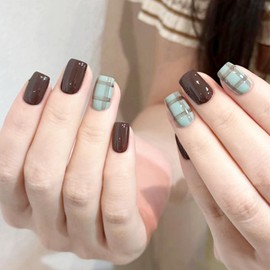 Domiya Nail Tip, Ballet, Short Nail Tip, Very Short, Popular, Nail Stickers, Cute, 3D Nails, 24 Pieces, Round Tip, Fashion, Wedding Nail Tip, Bride Nail (DY496)