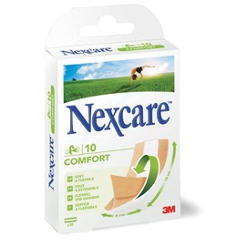 Nexcare Ultra Stretch Comfort Flexible Band Pflaster, 6 cm x 10 cm, 10/Packung