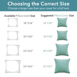 Oubonun 18x18 Inches Pack of 2 Throw Pillows Inserts, White Square Cushion Inner Soft Fluffy Plump Stuffer Pillows Inserts for Sofa Bed Couch
