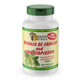 Sunshine Naturals Guisazo & Chancapiedra Herbal Blend, Natural Dietary Supplement for Wellness Support, 90 Capsules. Pack of 3