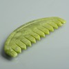 TEONEI Jade Head Comb Massage,Natural Jade Stone Head Therapy Massage