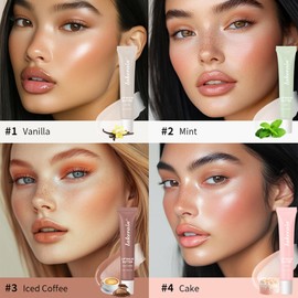 Petansy 4PCS Summer Special Lip Butter Balm - Conditioning Lip Mask and Lip Balm for Instant Moisture,Natural Ingredients Vegan Non-Sticky Lip Glowy Balm，Soothing Lip Care