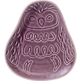 Minorutouki Mino Ware METSA Owl 115 Plate Amethyst