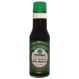 Kikkoman Lite Soy Sauce, 5 Fl Oz (Pack of 12)