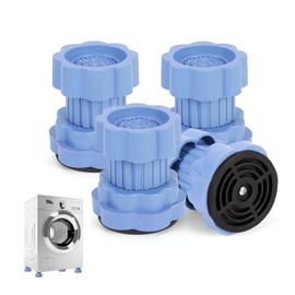 Wshxjzyay 4 Pack Universal Heightening Pad for Washing Machine Base, Universal Heightening Pad, Washing Machine and Refrigerator Shock-Absorbing and aAnti Slip Base