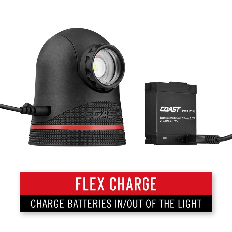 Coast PM500R 700 Lumen Rechargeable Focusing LED Magnetic Work Light