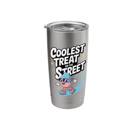 Coolest Treat On The Street Summer Snow Cone Design Stainless Steel Insulated Tumbler