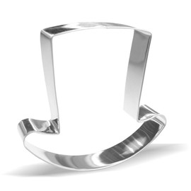 10.1 cm Top Hat Cookie Cutters - Stainless Steel