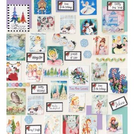 Prmarket Christmas Junk Journal Kit, Christmas Scrapbook Kit 45+ Holiday Craft Supplies