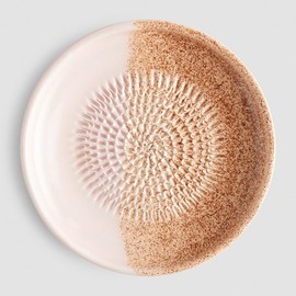 evergrate Ceramic Grater Set of 3 - Flower, Beach, Desert with Kitchen Brushes and Recipe Booklets