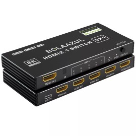 BolAAzuL 8K HDMI 2.1 Switch 120Hz 4K 5 in 1 out, BolAAzuL 8K@60Hz HDMI 2.1 Splitter Sw...