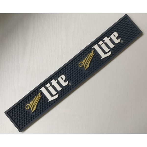 Miller Lite Throwback logo Professional Bar Mat Spill Mat Rail Drip Mat