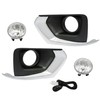 waltyotur Right Left Side Driving Fog Lamps Assembly Replacement for