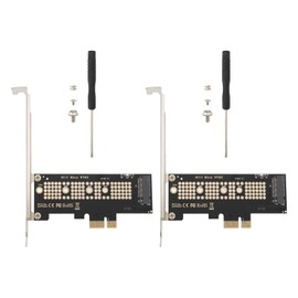 SING F LTD 2 PCs M.2 NVMe SSD to PCI-E 4.0 Adapter for 2230 2242 2260 2280 PCIe X1 Installation Support M-Key XP941 SM951 PM951 A110 m6e SSD