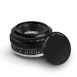 TTartisan 25mm F2 Manual Wide Angle Lens, Compatible with Fuji X-Mount Mirrorless Cameras X-PRO1 X-PRO2 X-E1 X-E2 X-E3 X-H1 X-T1 X-T10 X-T2 X-T3 X-T20 X-T30 X-T100 X-A1 X-A10 X-A2 X-A3 X-A5