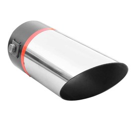 Exhaust Trim Tailpipe Exhaust Universal Muffler Sport Round Sports Exhaust Tailpipe Trim Stainless Steel AutoHobby