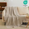 PHF 100% Cotton Waffle Weave Throw Blanket for Couch -