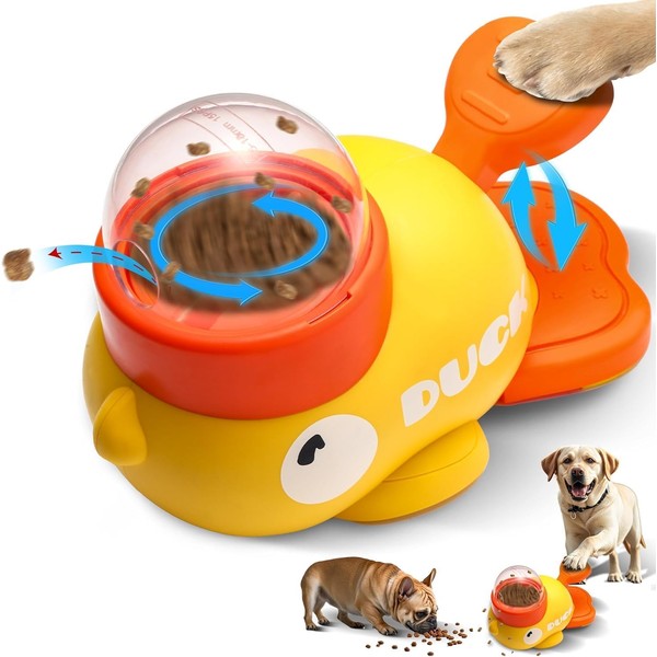 Yooyan Duck Shape Interactive Feeder, Dog Slow Feeder Toy, Slow