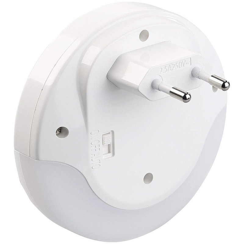 Luminea USB Power Supply: LED Socket Night Light with PIR