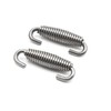 sourcing map 2 Piece Motorcycle Stainless Steel Silencer Exhaust Pipe