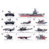 Sluban Army Aircraft Carrier 10-in-1 Display Kit Building Bricks 361pcs