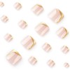 GlamRays 24 Pieces Gold Decorated Design French Tip Toenail Stickers
