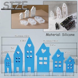 Art House Silicone Mold DIY Candle Craft Resin Casting Concrete Soap Clay Perfect DIY Mold for Craftspeople Home Decor Gifts