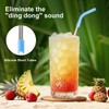 Premium Glass Anti-Wrinkle Drinking Straws Set - 2Pack for 40oz