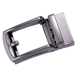 Barry.Wang Ratchet Belt Buckle Strap Replacement 1 3/8”,Leather Belt Straps for 40MM Slide Click Buckle,Trim to Fit