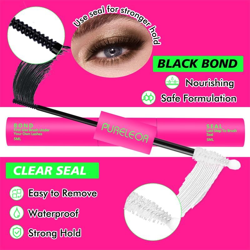PURELEOR Lash Clusters Kit Fluffy 50D 80D 100D 150D Individual