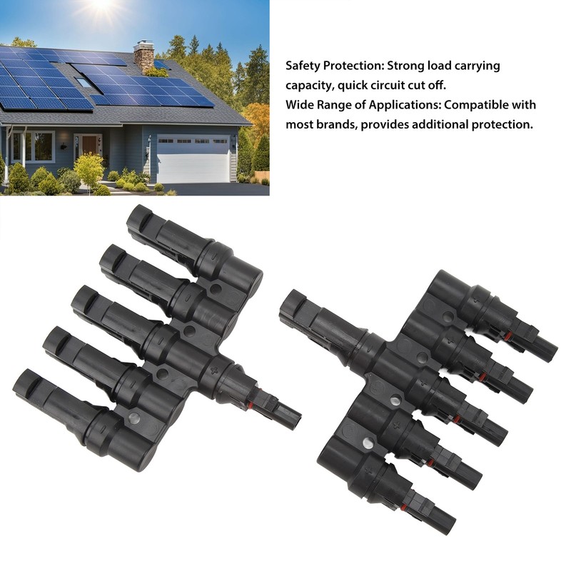 Solar T Branch Connector 1 to 5 PPO IP67 Waterproof