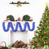 Royal Blue Christmas Chunky Tinsel Garland for Christmas Tree Decorations,