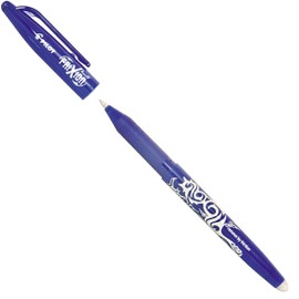 Pilot Frixion Rollerball pen, Erasable, Black, blue
