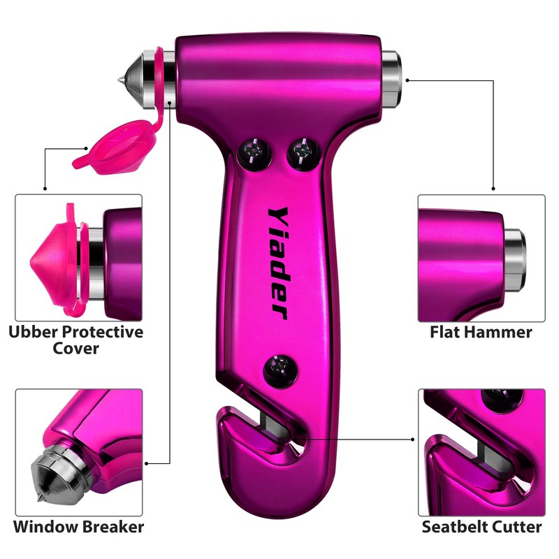 Yiader Window Breaker, 3-in-1 Emergency Escape Tool with seat Belt