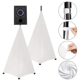 Sporgo Speaker Stand Cover: Speaker Stand Cover, Tripod Cover Tripod Sail for Stages DJ Effect Light Headlight, Stretchy Cover for Speaker Stands with Storage Bag