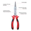Sharp-tec Long Nose Pliers 200mm with Soft Grip Handles, Heavy