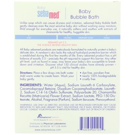 Sebamed Baby Bubble Bath 6.8 Fluid Ounces - Best for Baby's Sensitive Skin - Eczema - Psoriasis