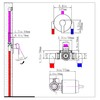 DOLGABA Shower Valve Handle Single Function Shower Mixer Valve Kit