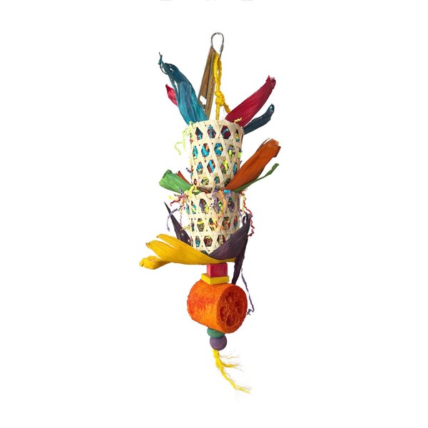 JoJoMonsta Adventure Series - Double Bamboo Basket Foraging Basket Bird